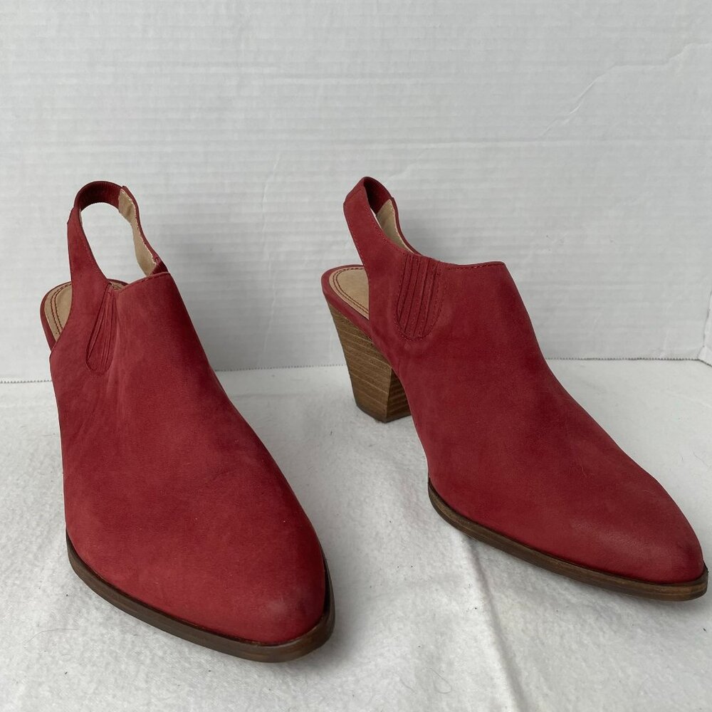 Splendid Leather Slingback Booties Mules - Picture 3 of 8